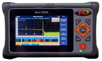 FIS Atlas Mini OTDR - Single Mode Fiber Tester